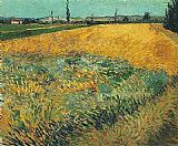 Wheat Field with the Alpilles Foothills in the Background by Vincent van Gogh